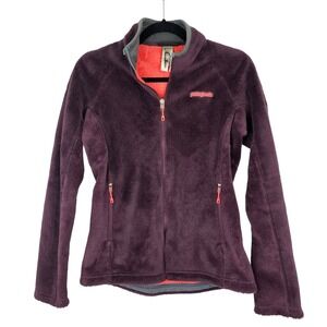 Patagonia R3 Hi-Loft Polartec Fleece‎ Jacket Women's Small Purple Full Zip 25705